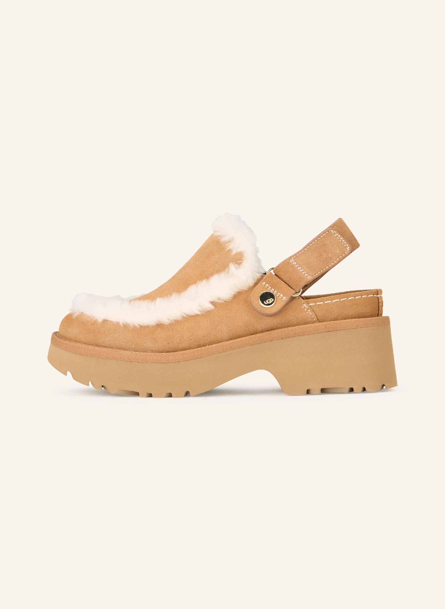 UGG Plateau-Mules ESMEE CLOG – CAMEL / CREME