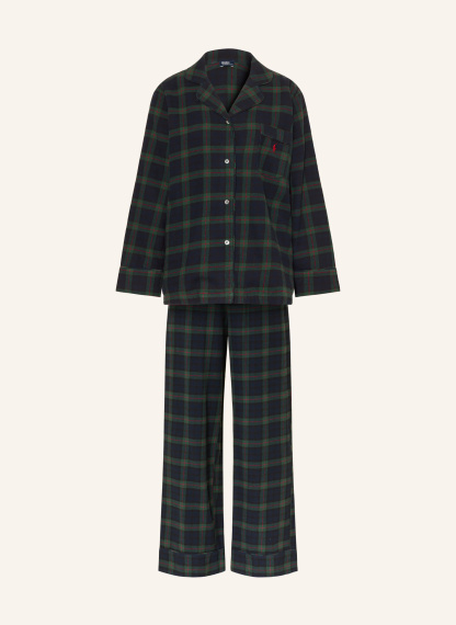 POLO RALPH LAUREN Schlafanzug aus Flanell – DUNKELGRÜN / DUNKELBLAU / SCHWARZ