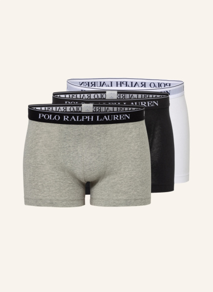 POLO RALPH LAUREN 3er-Pack Boxershorts – SCHWARZ / WEISS / GRAU