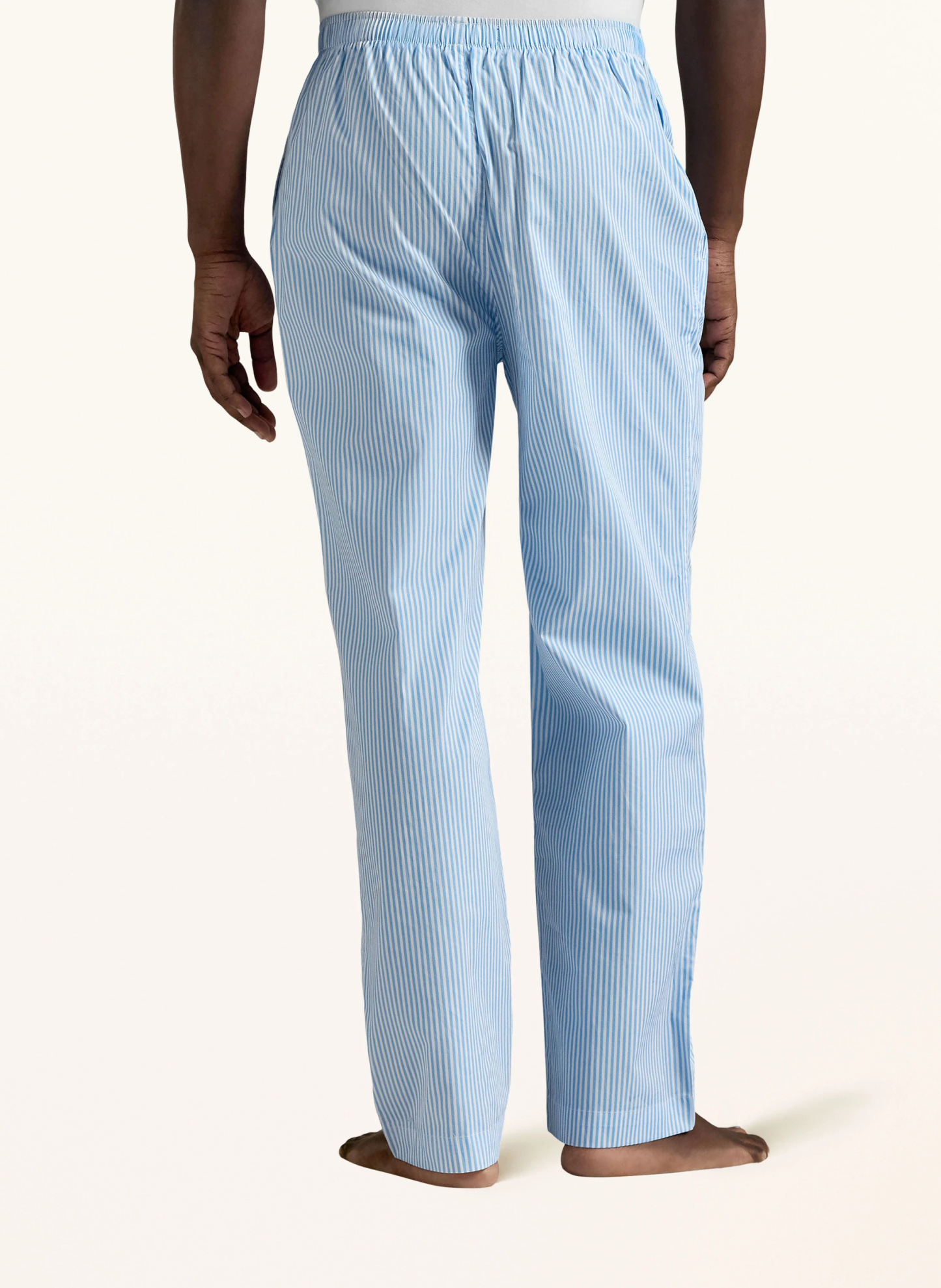 POLO RALPH LAUREN Schlafhose – HELLBLAU / WEISS