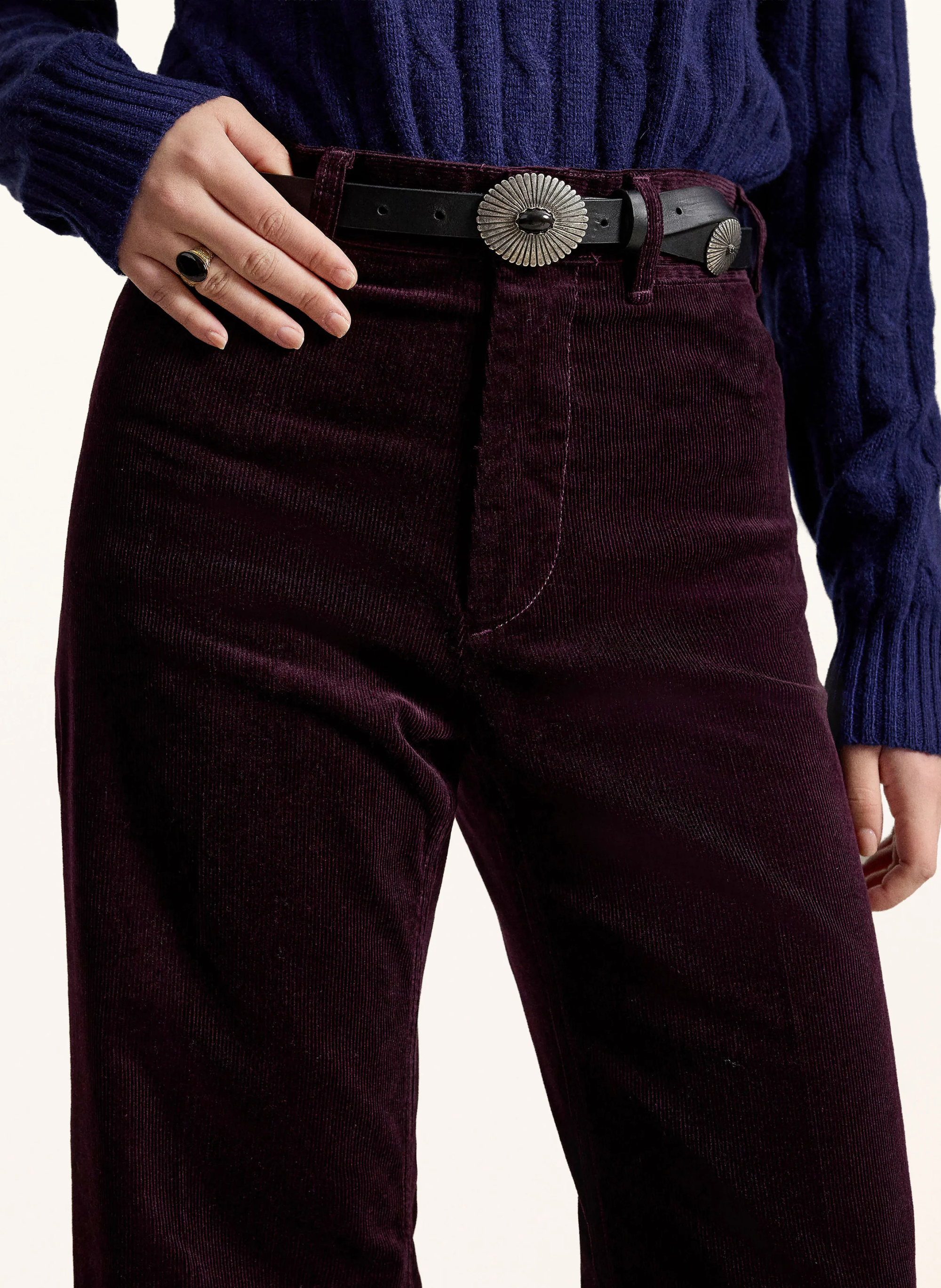 POLO RALPH LAUREN Cordhose – DUNKELROT