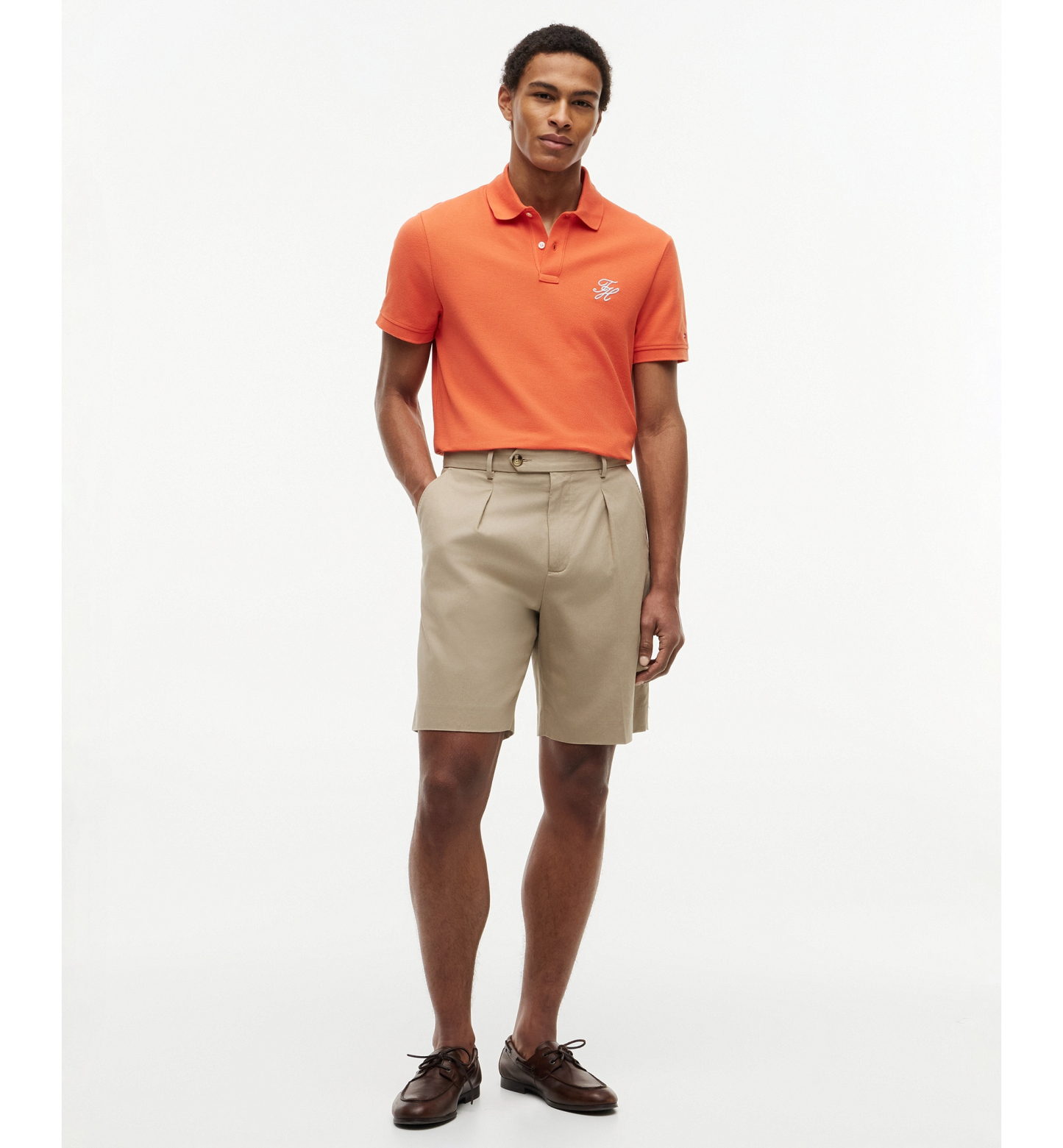 Tommy Hilfiger Men's Classic-Fit Embroidered Script Logo Polo Shirt - Brilliant Orange