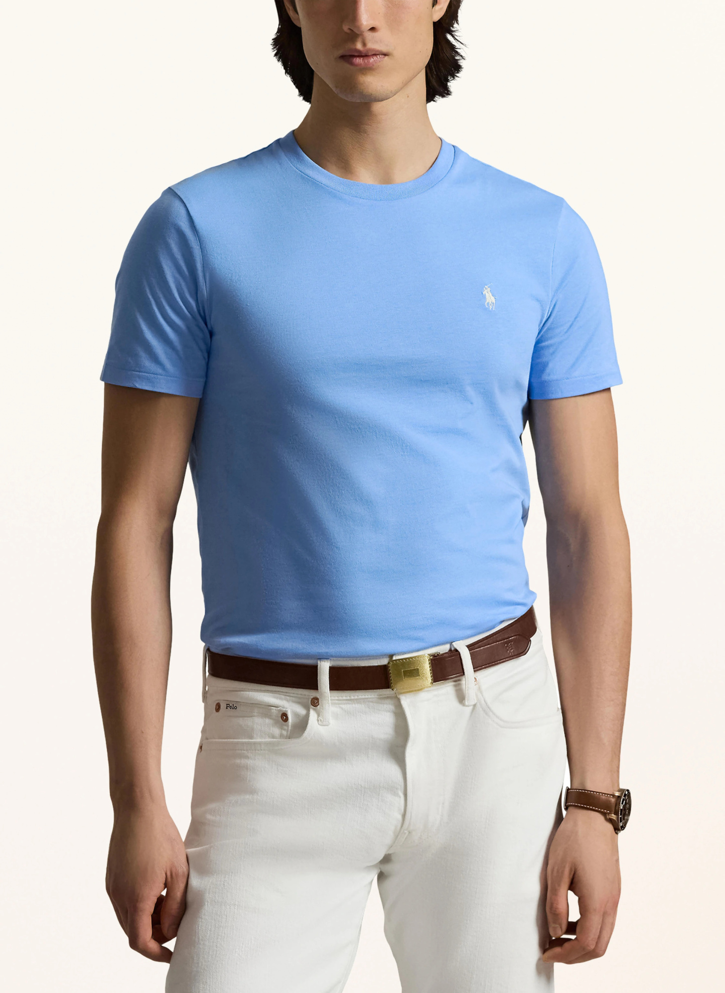 POLO RALPH LAUREN T-Shirt – HELLBLAU / CREME