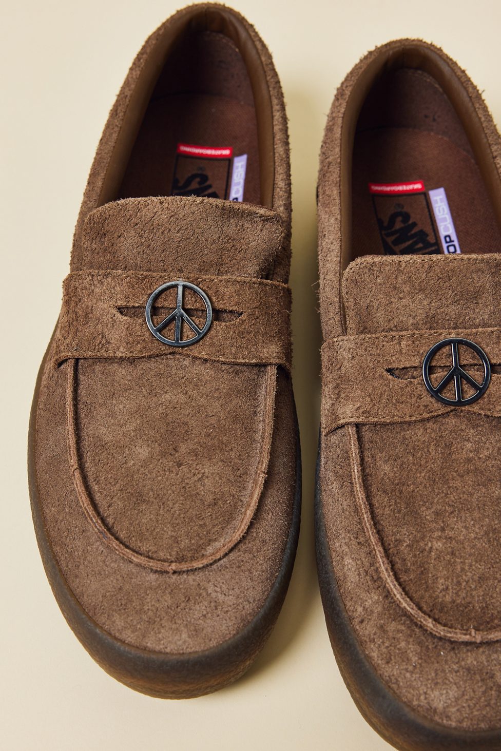 Vans LX Loafer 53 Velvet Shoes - Brown Pattern