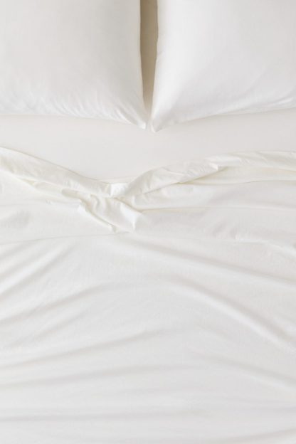 Soft Tee Jersey Cotton Sheet Set - White