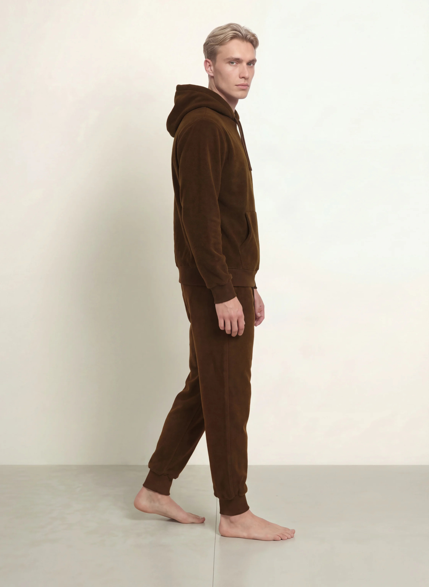 POLO RALPH LAUREN Lounge-Hose aus Fleece – DUNKELBRAUN