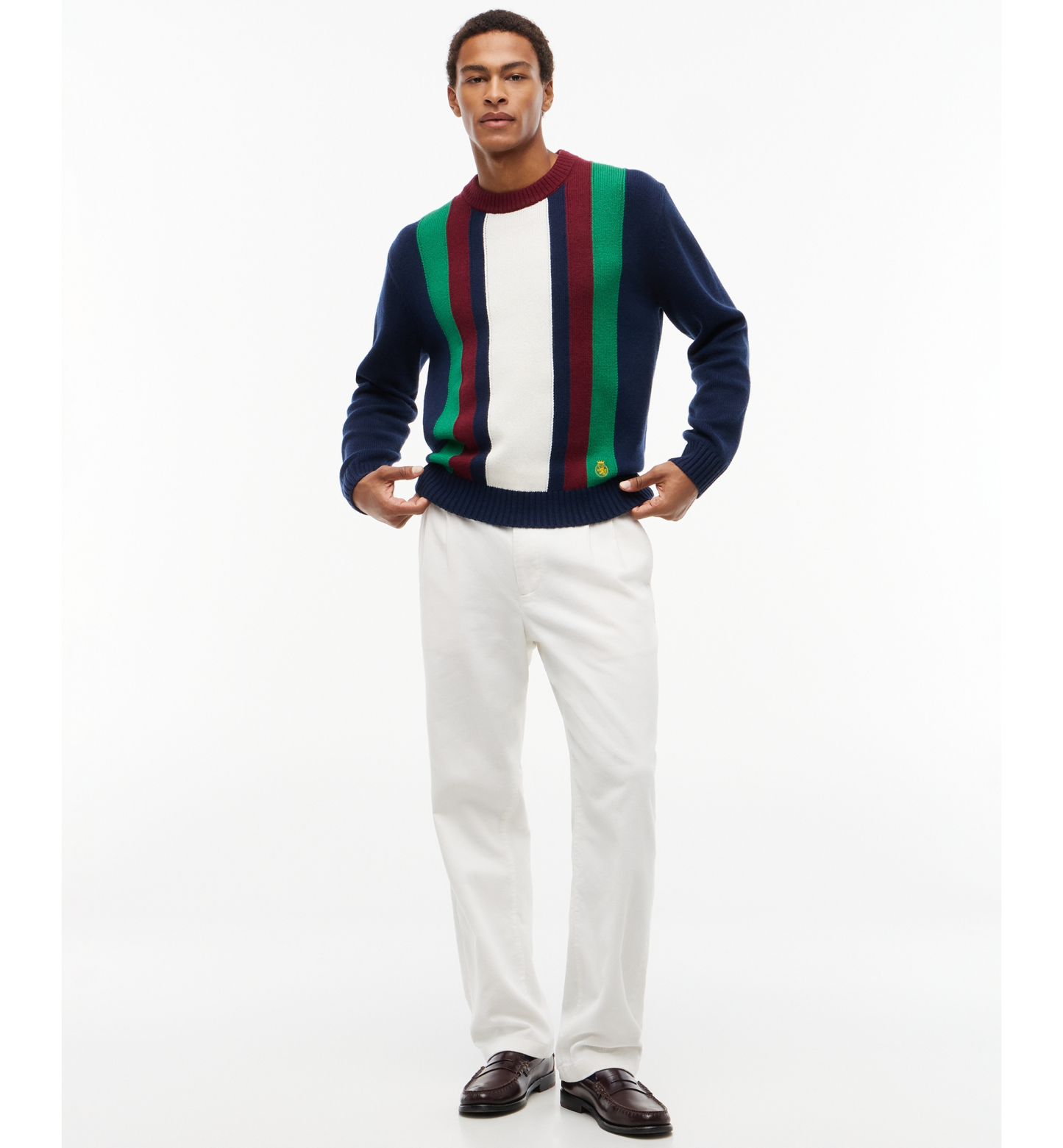 Tommy Hilfiger Men's American Icons Striped Long-Sleeve Sweater, Macy’s Exclusive - Hampton Bay Stripe