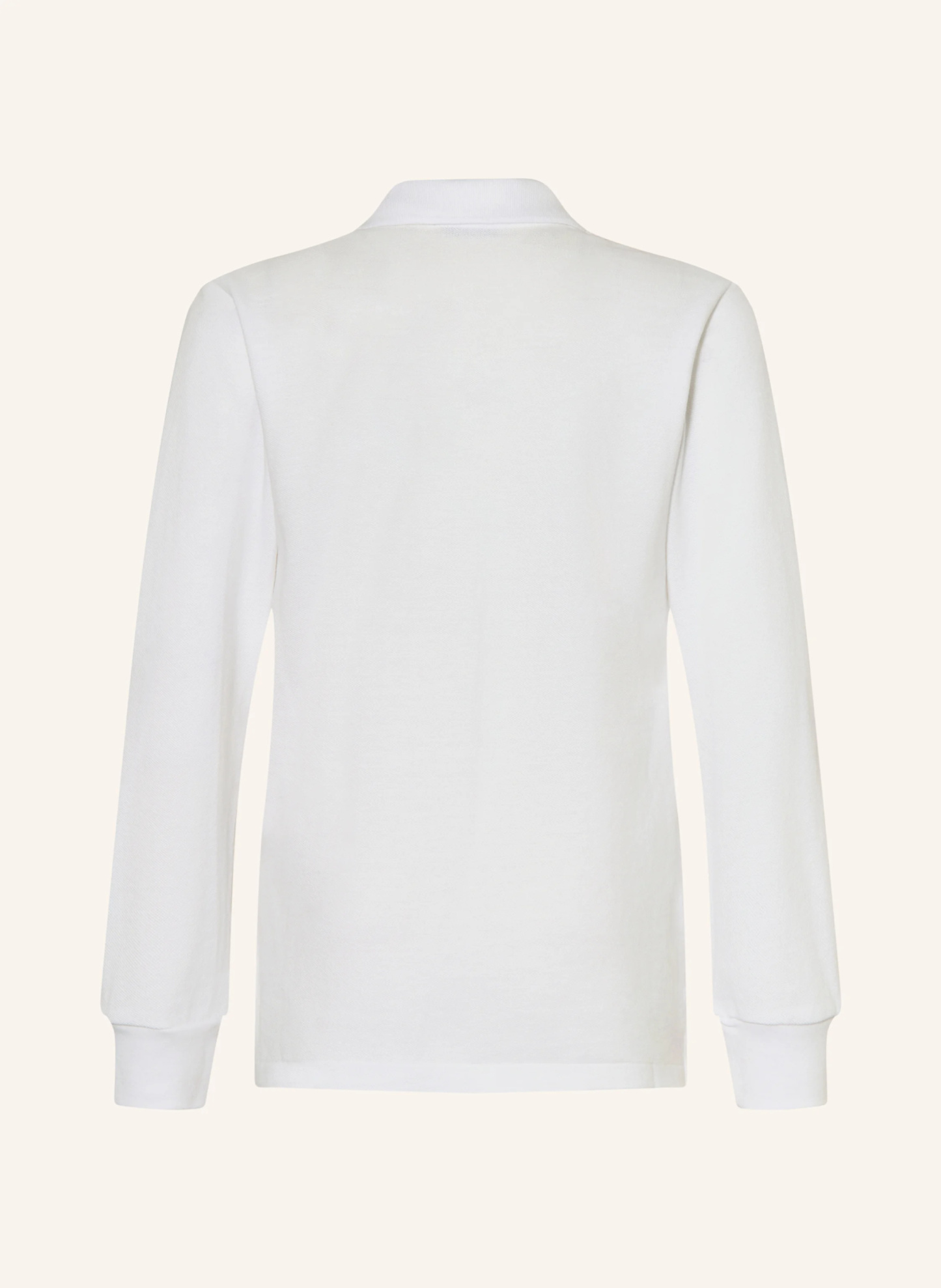 POLO RALPH LAUREN Piqué-Poloshirt – WEISS / DUNKELBLAU
