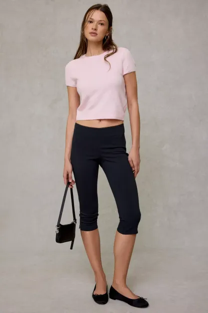 BDG So Soft Short Sleeve Sweater - Pink
