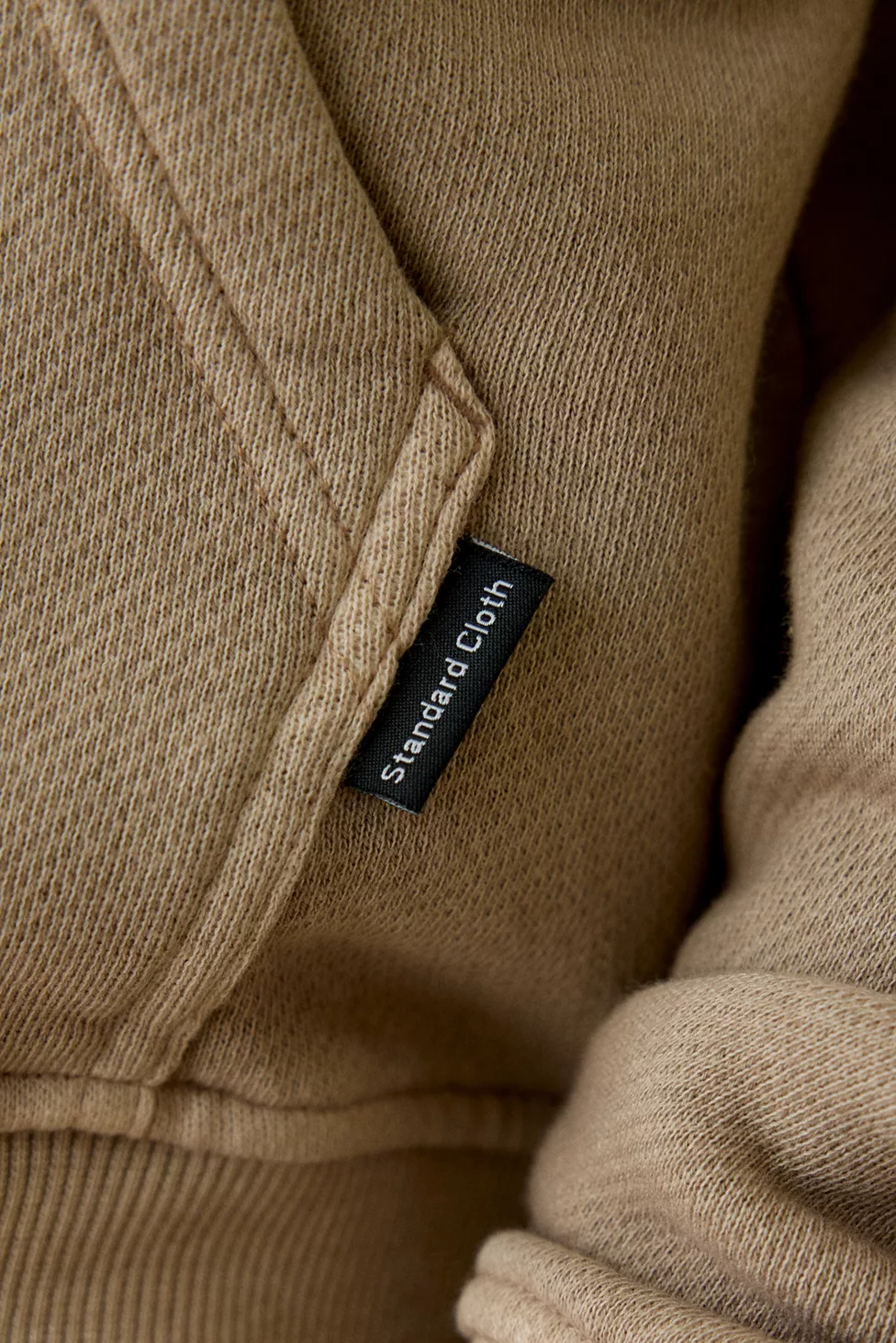 Standard Cloth Pregame Zip-Up Hoodie Sweatshirt - Light Taupe Wash