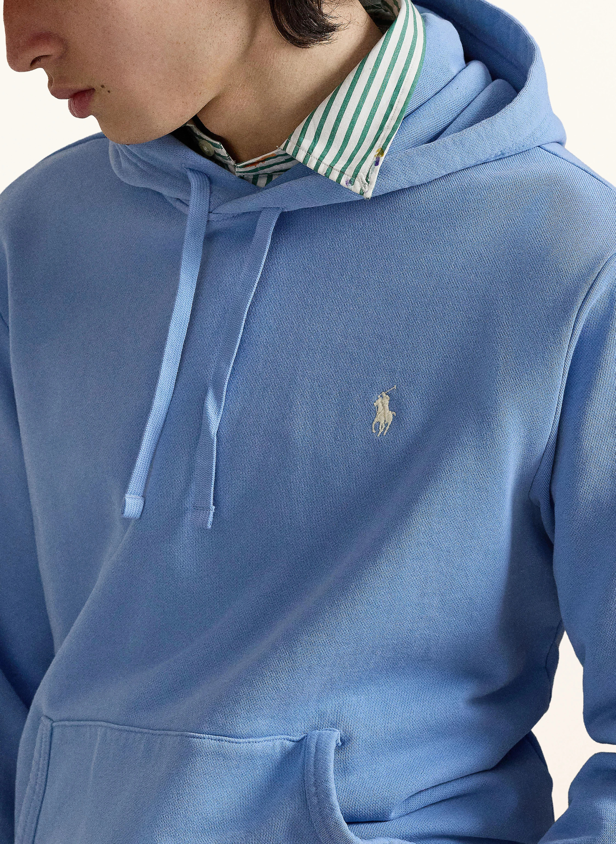 POLO RALPH LAUREN Hoodie – HELLBLAU / WEISS