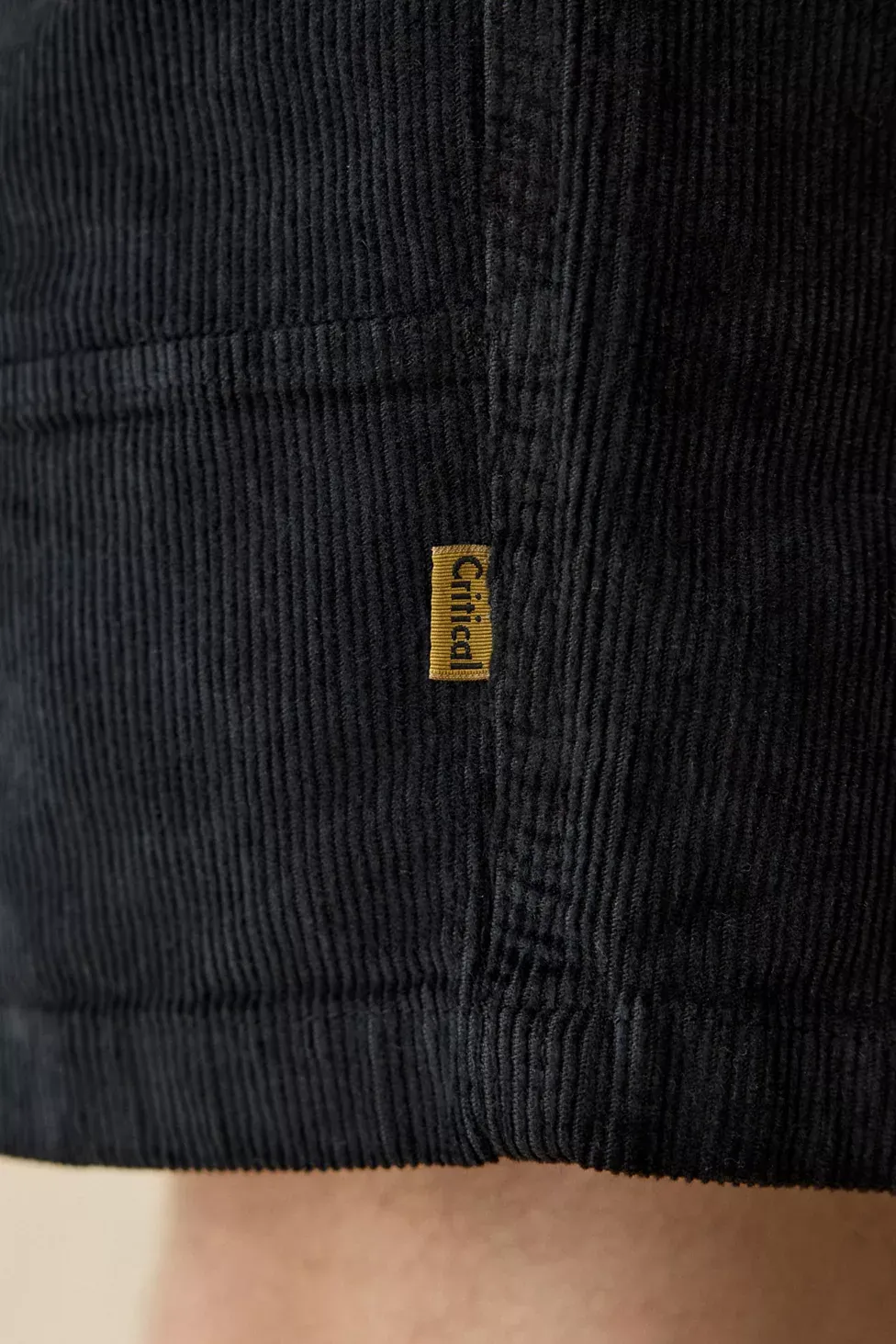 The Critical Slide Society All Day Corduroy Short - Washed Black