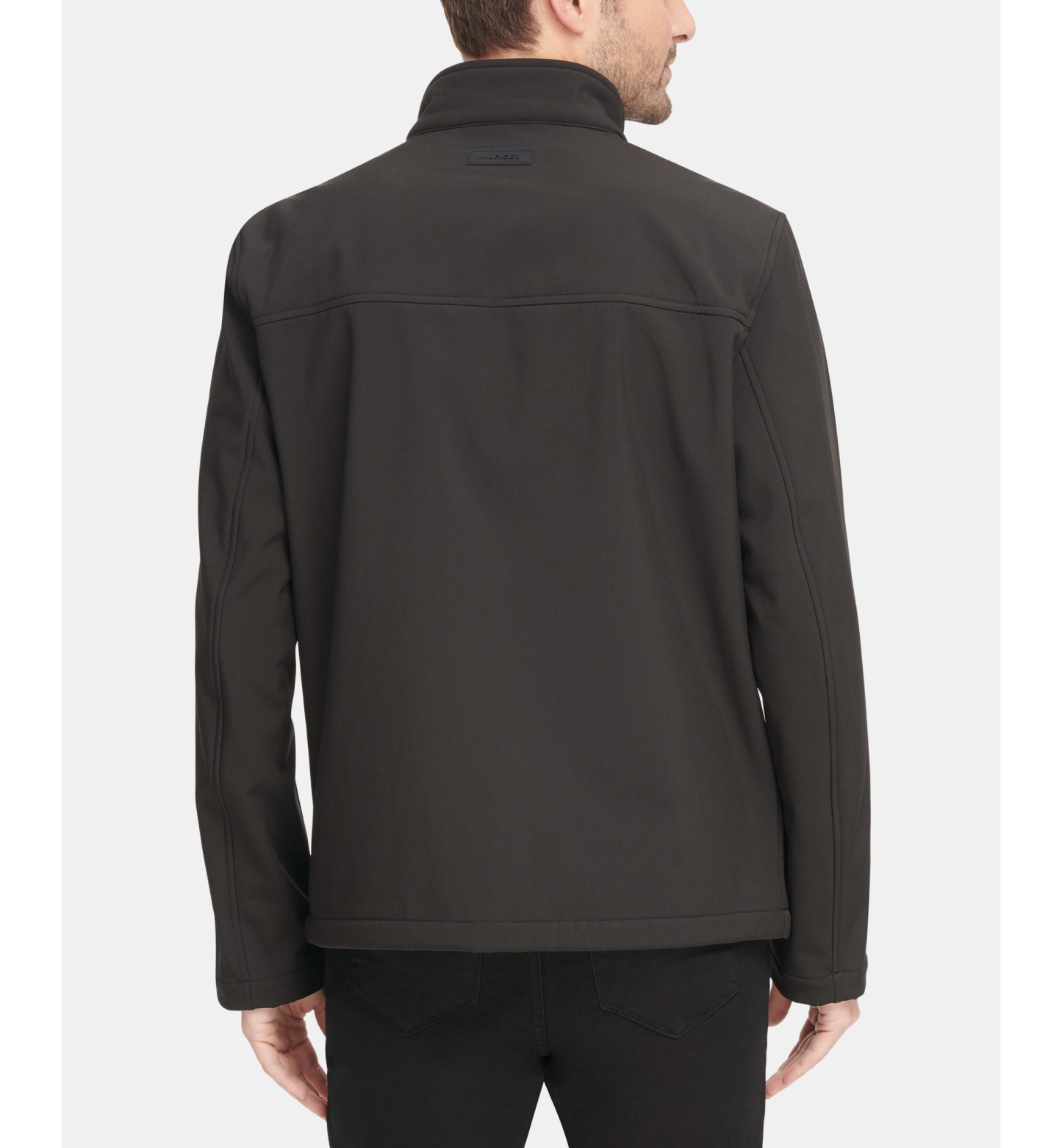 Tommy Hilfiger Men's Soft-Shell Classic Zip-Front Jacket - Black