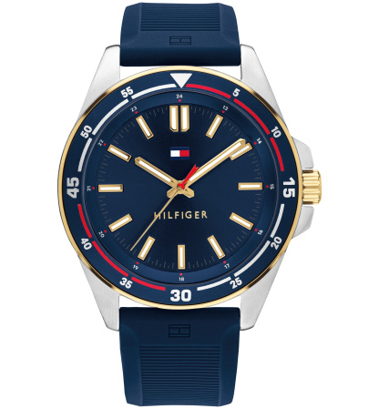 Tommy Hilfiger Men's Quartz Navy Silicone Strap Watch 42mm - Navy