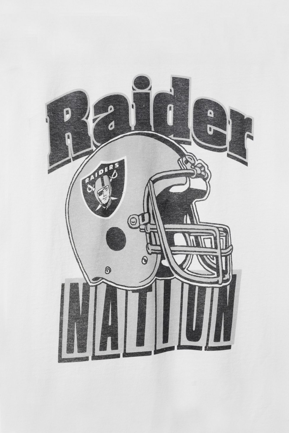 Junk Food NFL Throwback Helmet Flea Market Tee - Las Vegas Raiders