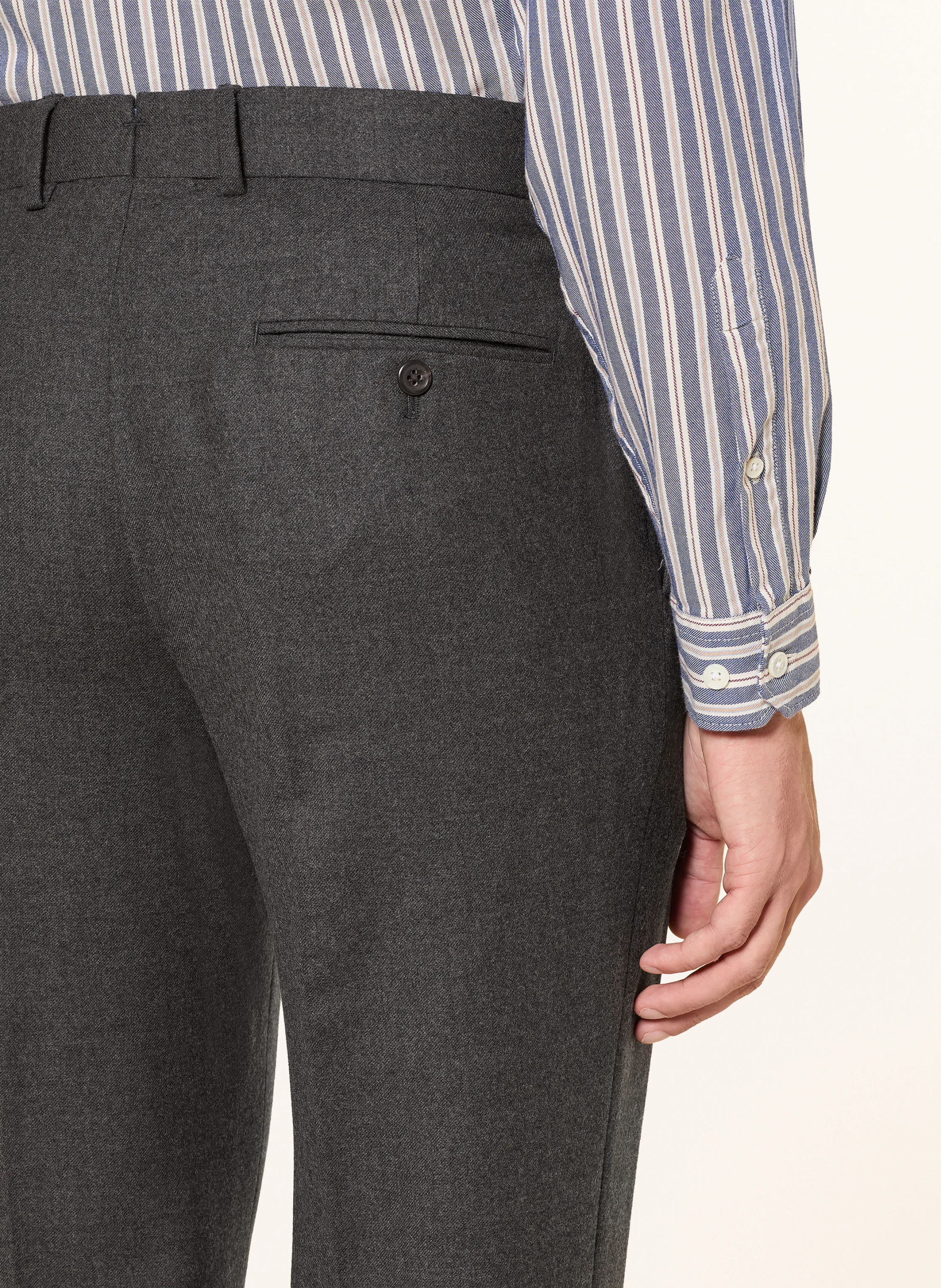 POLO RALPH LAUREN Flanellhose Regular Fit – GRAU