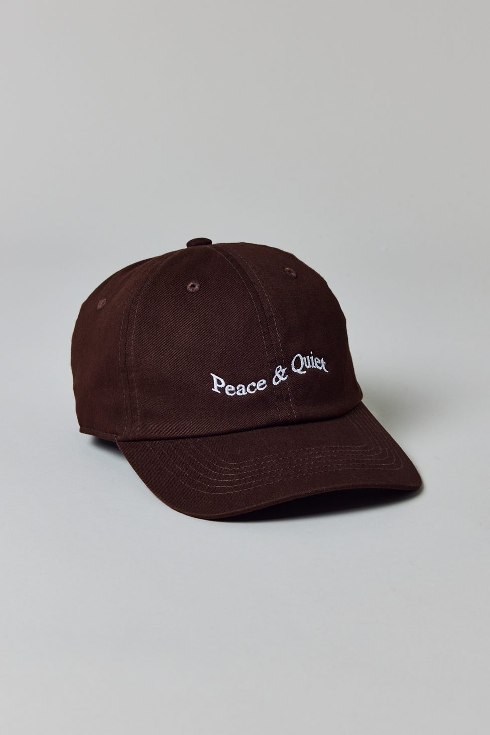 Museum Of Peace & Quiet Wordmark Dad Hat - Brown