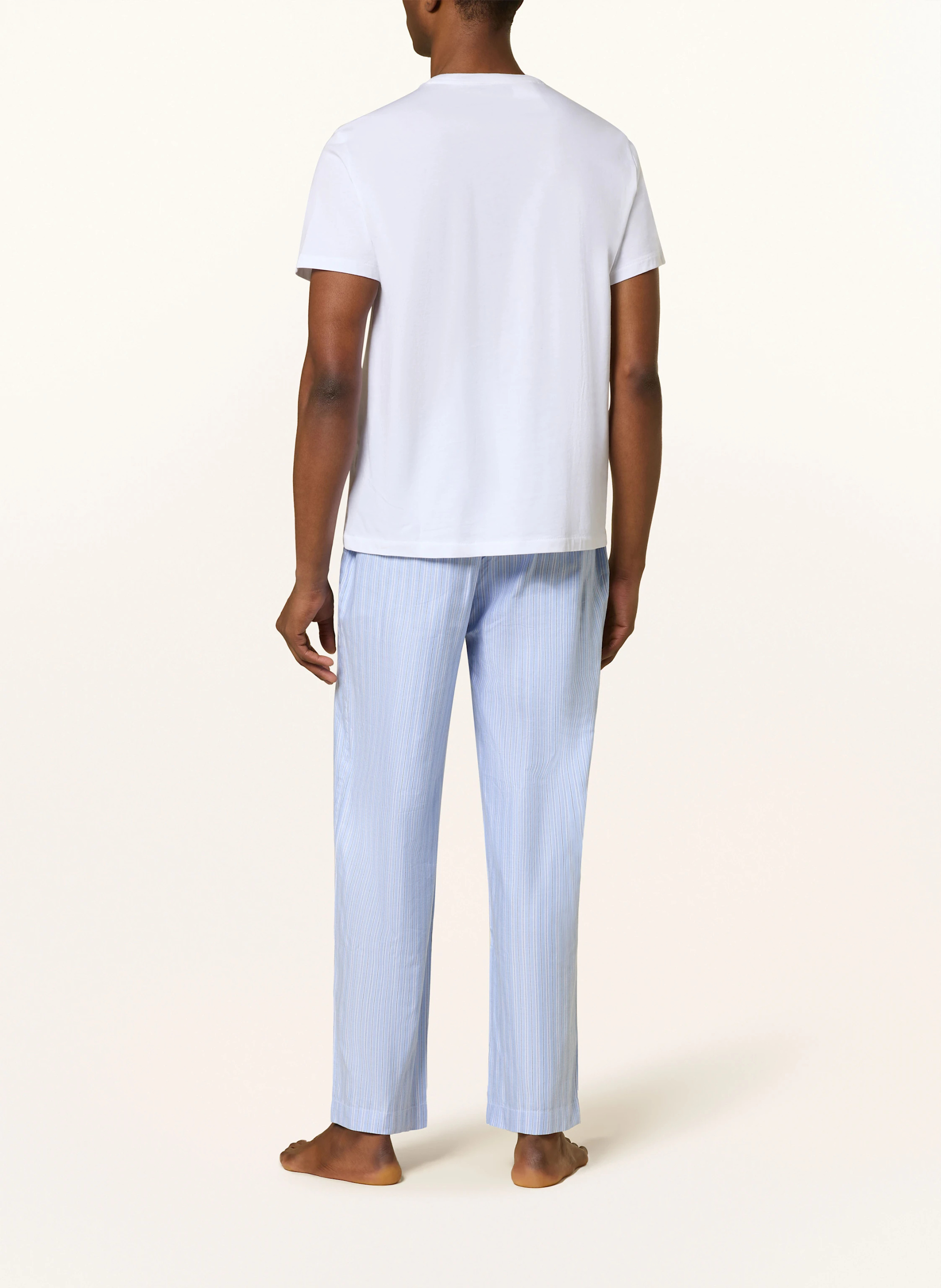 POLO RALPH LAUREN Schlafanzug – HELLBLAU / WEISS / DUNKELBLAU
