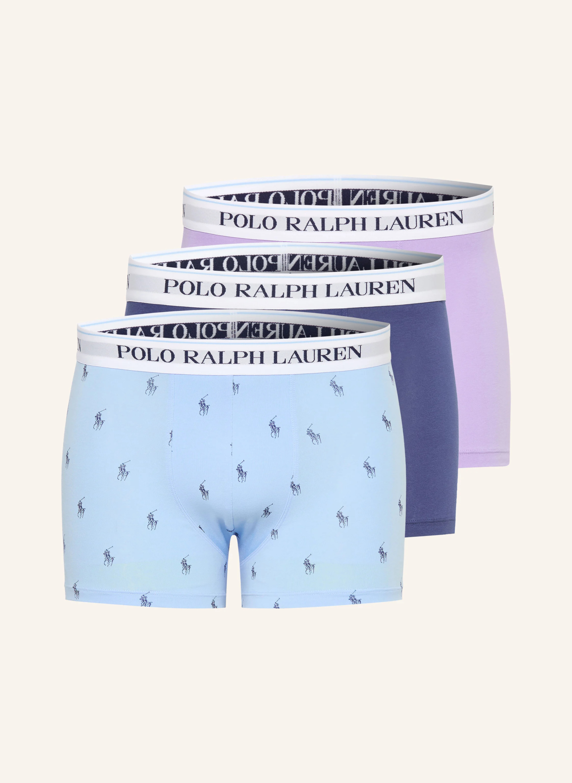 POLO RALPH LAUREN 3er-Pack Boxershorts – HELLBLAU / HELLLILA / BLAU