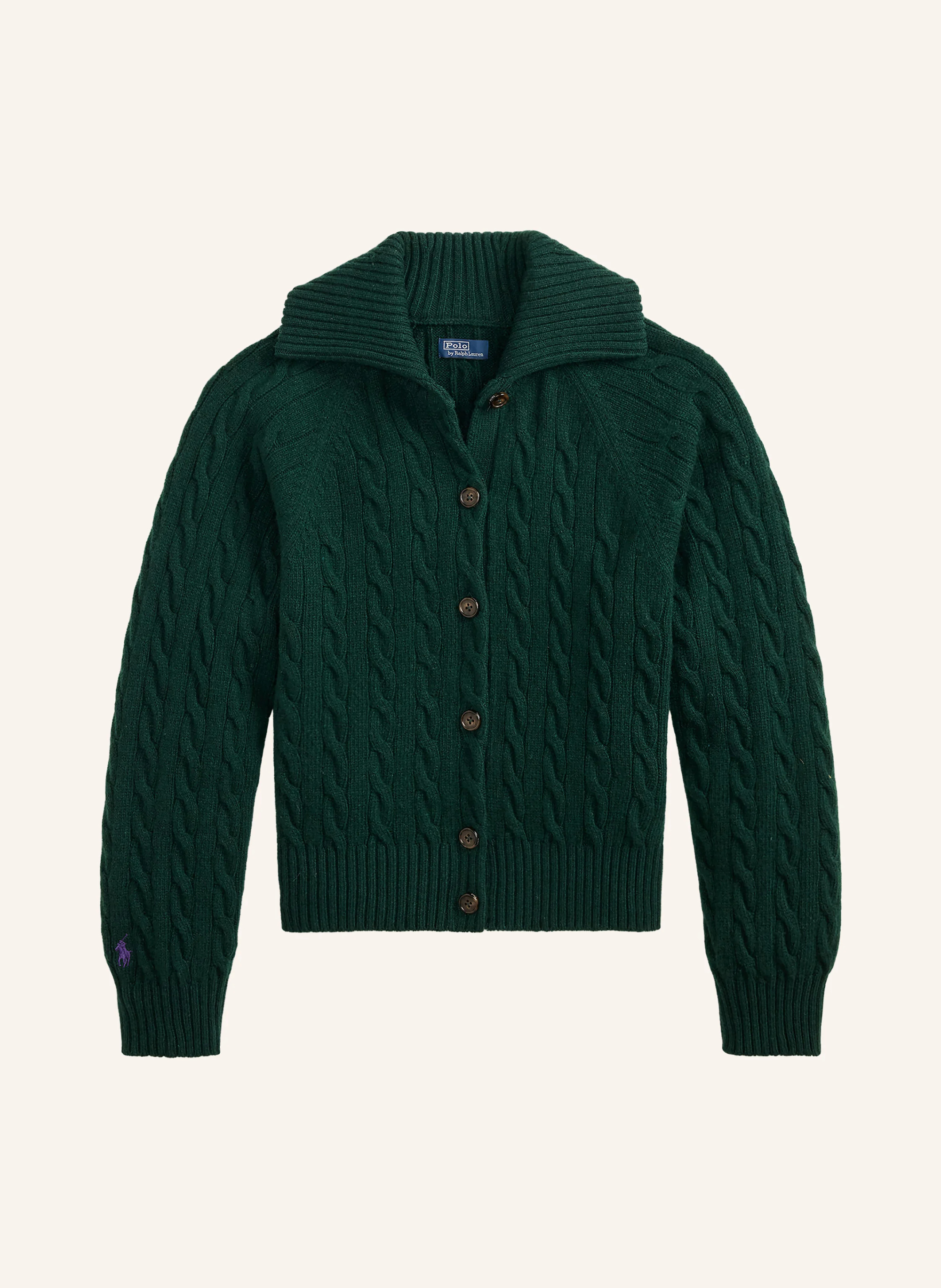 POLO RALPH LAUREN Strickjacke – DUNKELGRÜN