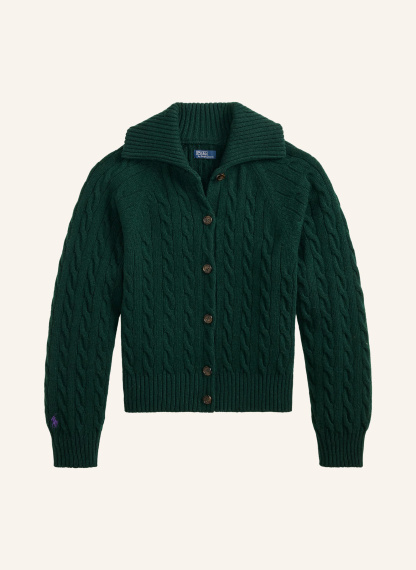 POLO RALPH LAUREN Strickjacke – DUNKELGRÜN
