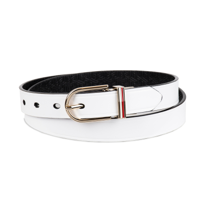Tommy Hilfiger Women's Reversible Dress Casual Belt - White, Black