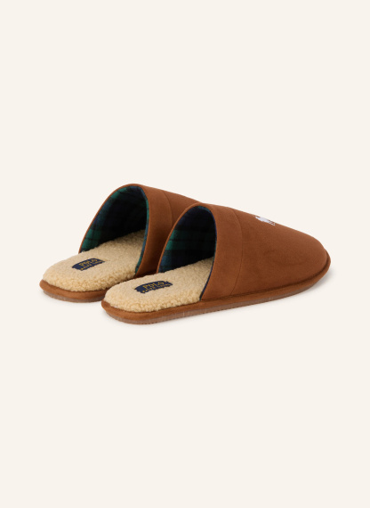 POLO RALPH LAUREN Hausschuhe KLARENCE – BRAUN