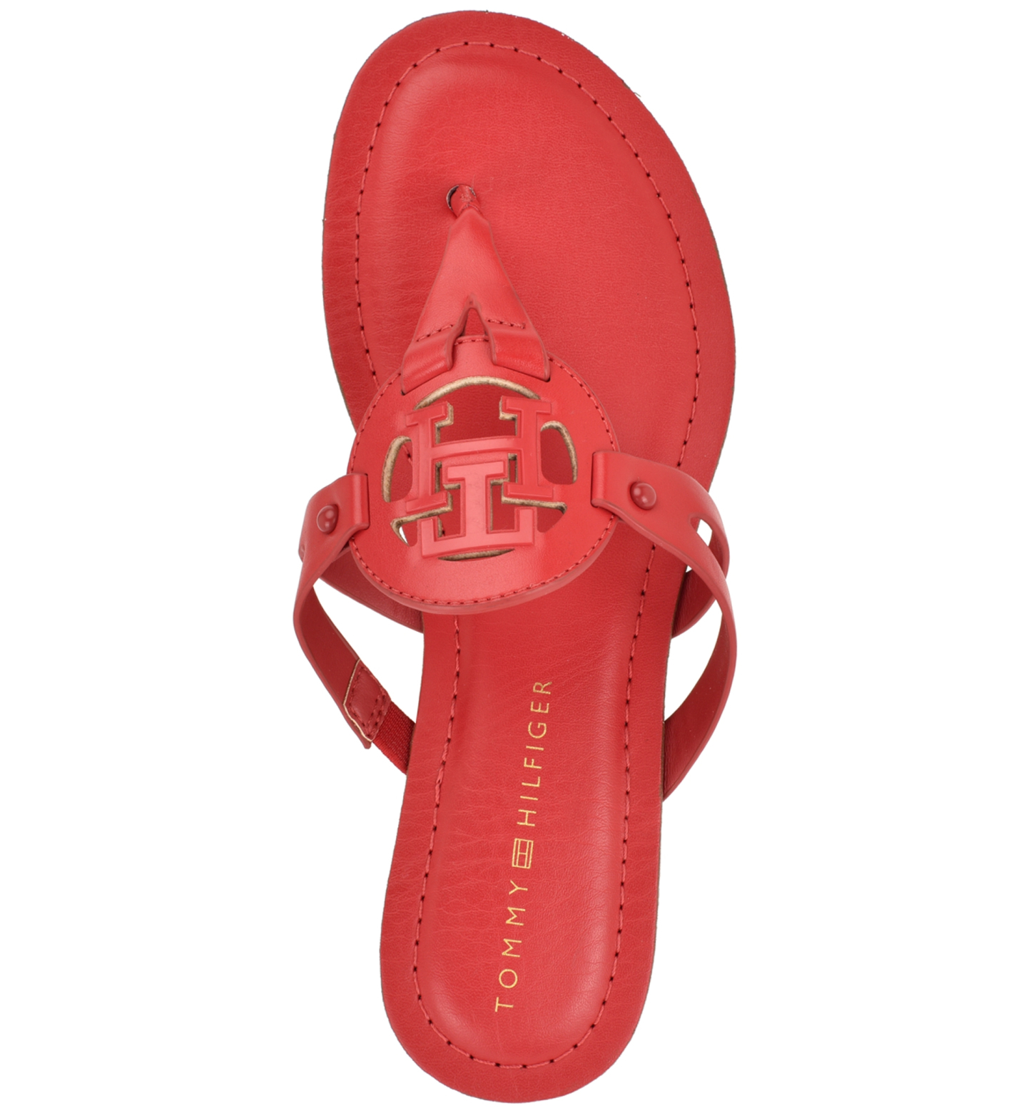 Tommy Hilfiger Women's Lerriz Logo Flat Thong Slide Sandals - Primary Red