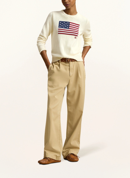 POLO RALPH LAUREN Pullover – CREME / DUNKELROT / DUNKELBLAU