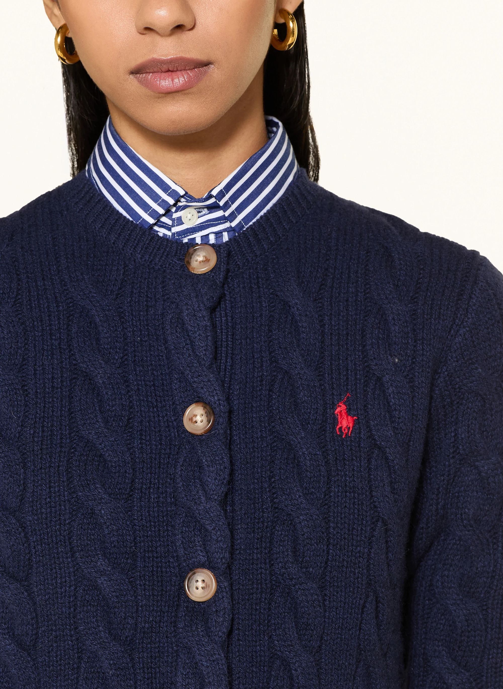 POLO RALPH LAUREN Strickjacke – DUNKELBLAU