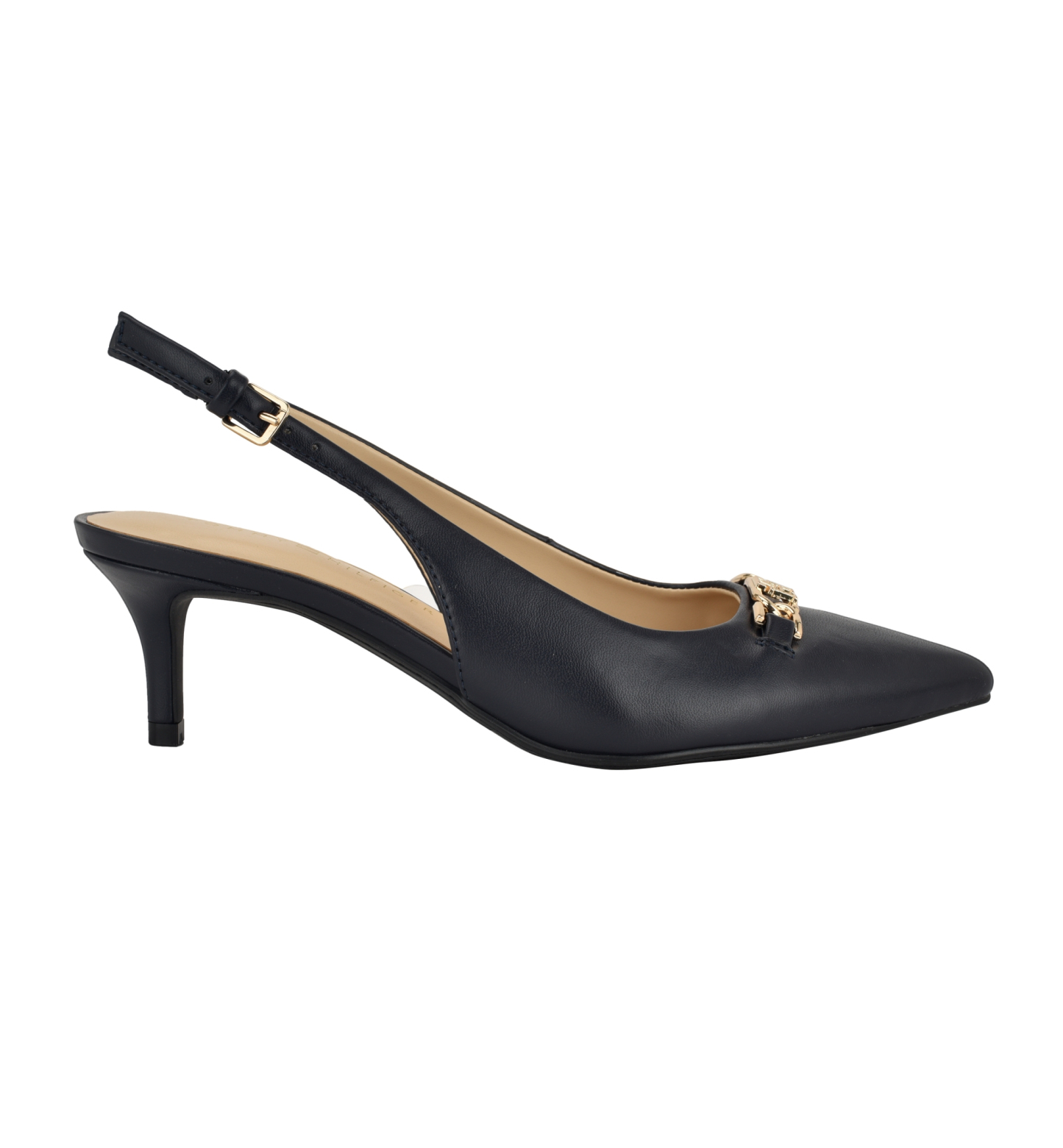 Tommy Hilfiger Women's Tienna Kitten Heel Slingback Pump - Dark Blue