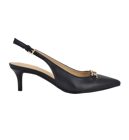 Tommy Hilfiger Women's Tienna Kitten Heel Slingback Pump - Dark Blue