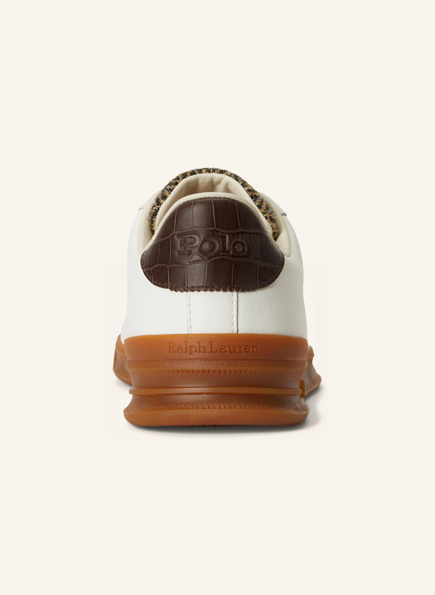 POLO RALPH LAUREN Sneaker – WEISS / DUNKELBRAUN / BRAUN