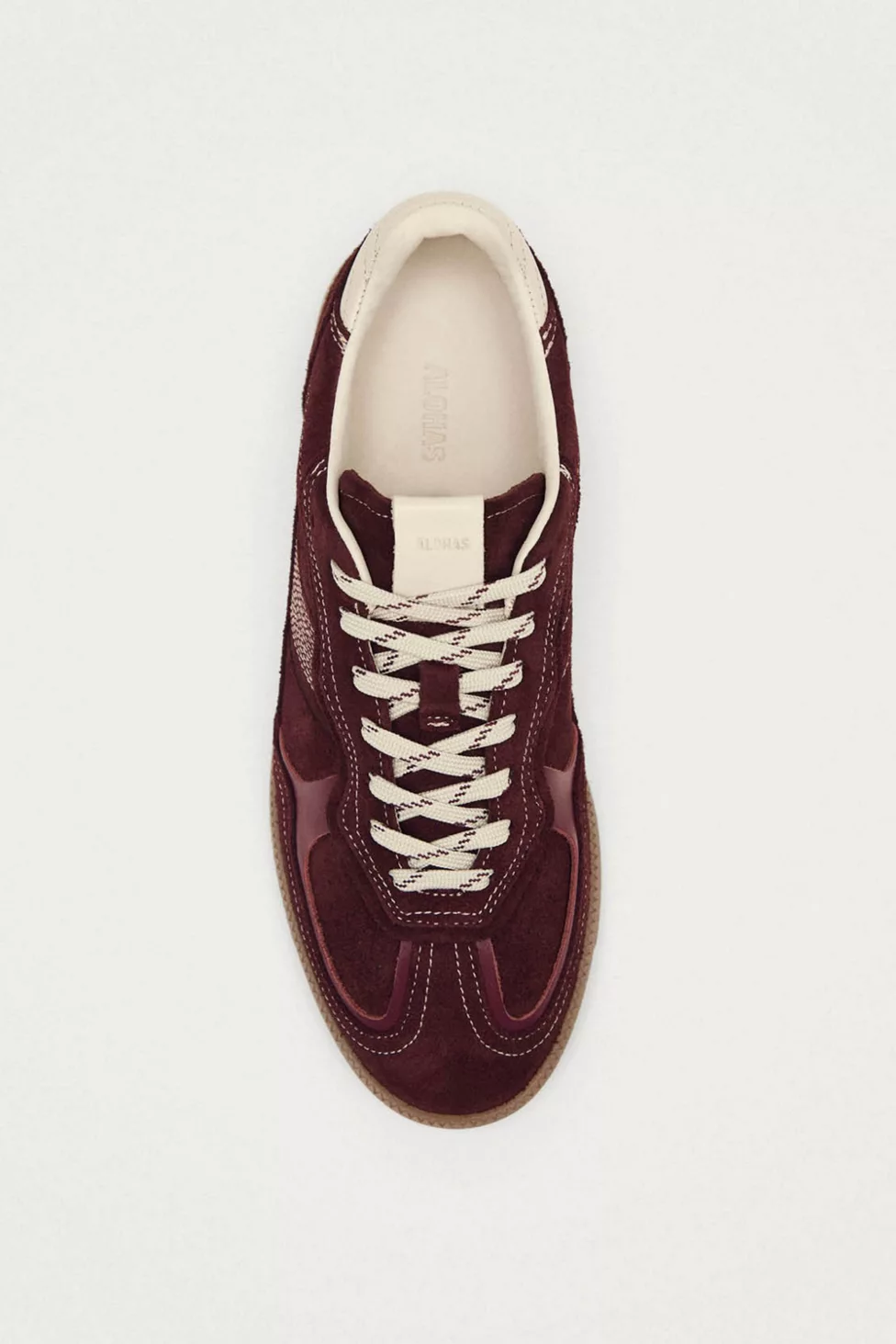 ALOHAS tb. 490 Leather Sneakers - Burgundy Cream