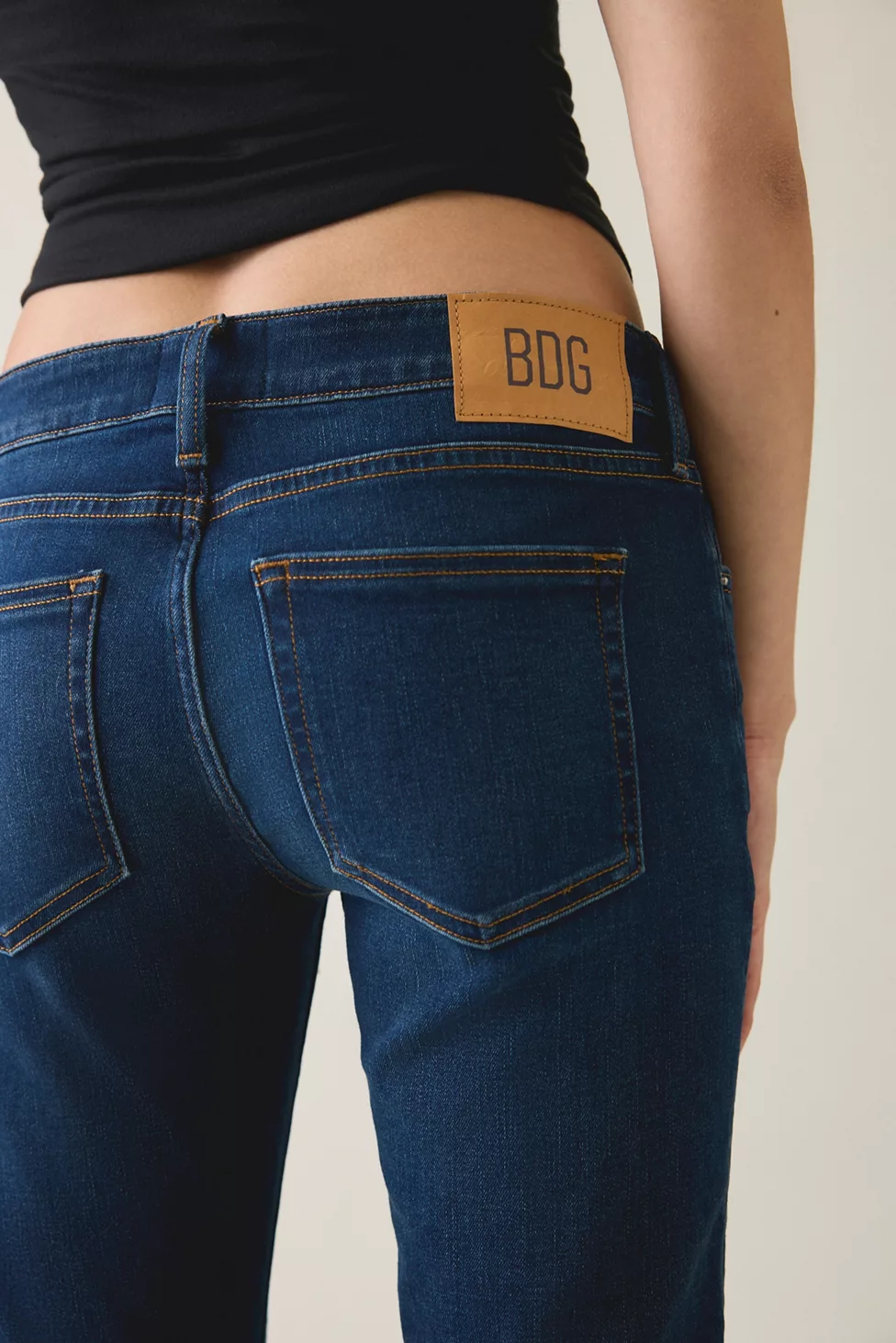 BDG Skylar Low-Rise Skinny Jeans - Vintage Denim Dark