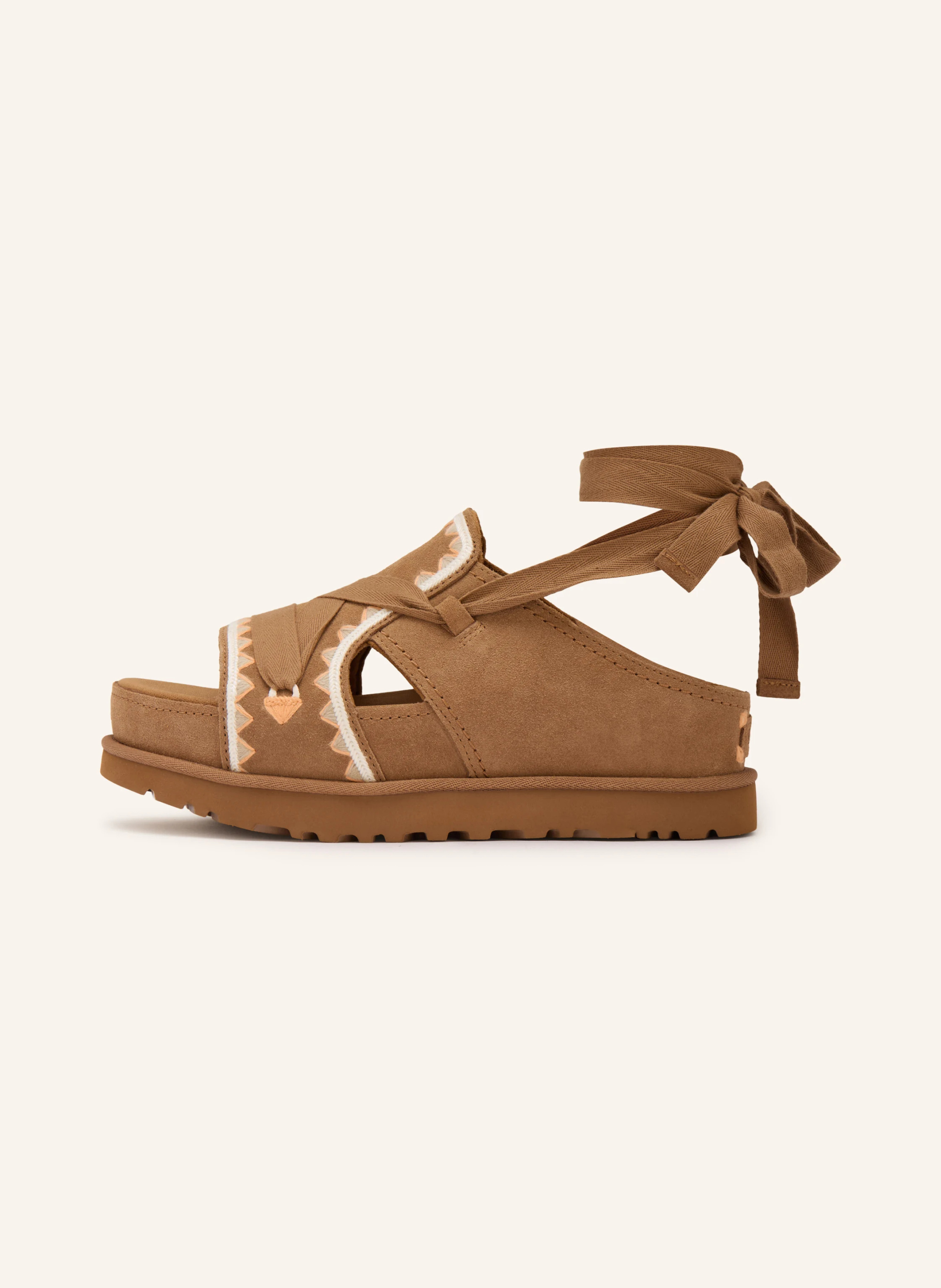 UGG Plateau-Sandalen GOLDENSTAR – BRAUN / CREME / HELLORANGE
