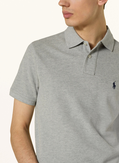 POLO RALPH LAUREN Piqué-Poloshirt Custom Slim Fit – HELLGRAU