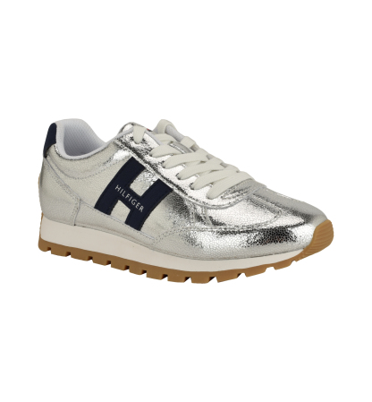 Tommy Hilfiger Women's Hatina Chunky Sole Lace-Up Sneakers - Silver
