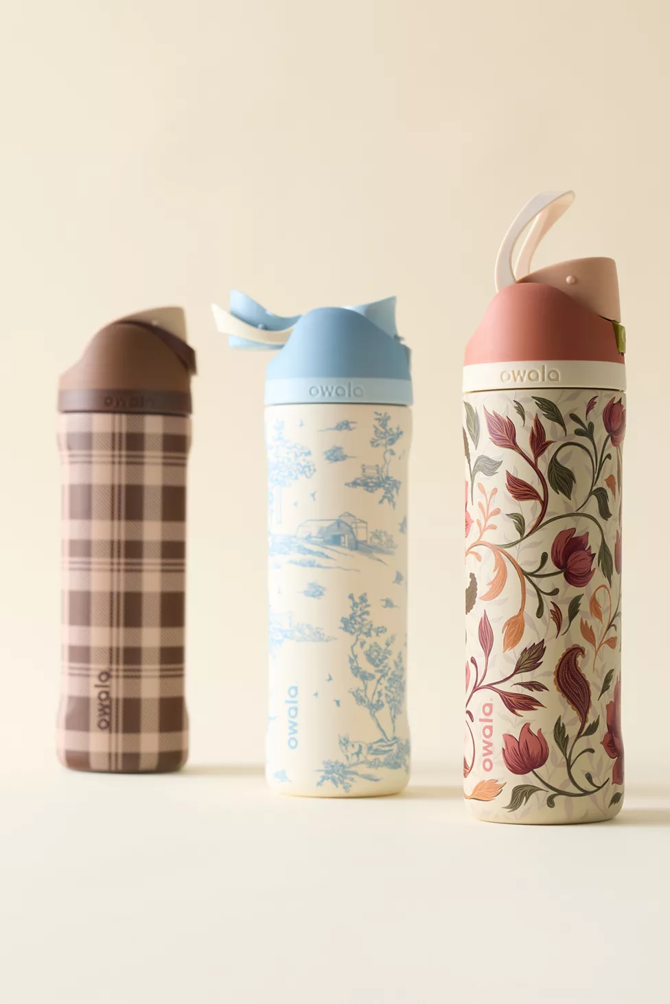 Owala FreeSip Patterned 24 oz Water Bottle - Woodland Boho