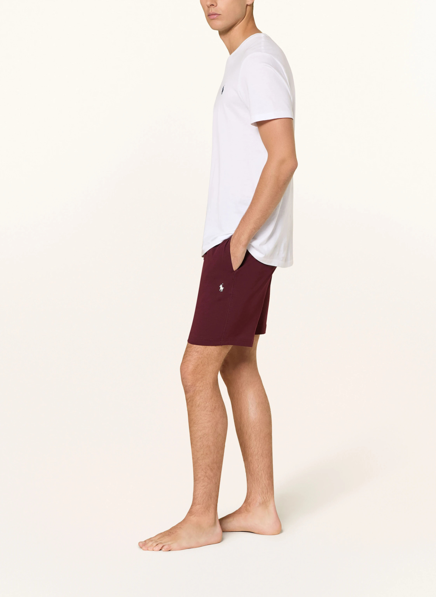POLO RALPH LAUREN Lounge-Sweatshorts – DUNKELROT