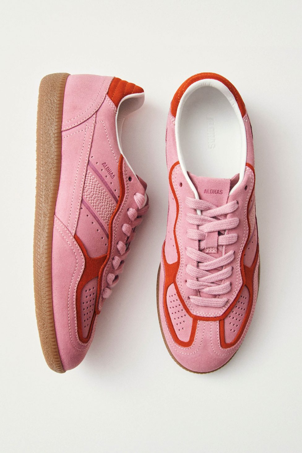 ALOHAS tb. 490 Leather Sneakers - Pink And Red