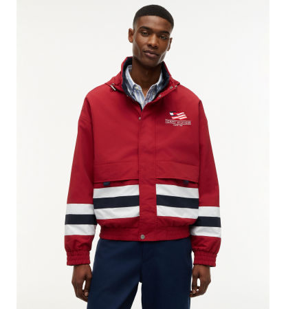 Tommy Hilfiger Men's RWB Reversible Regatta Jacket - Regatta Red