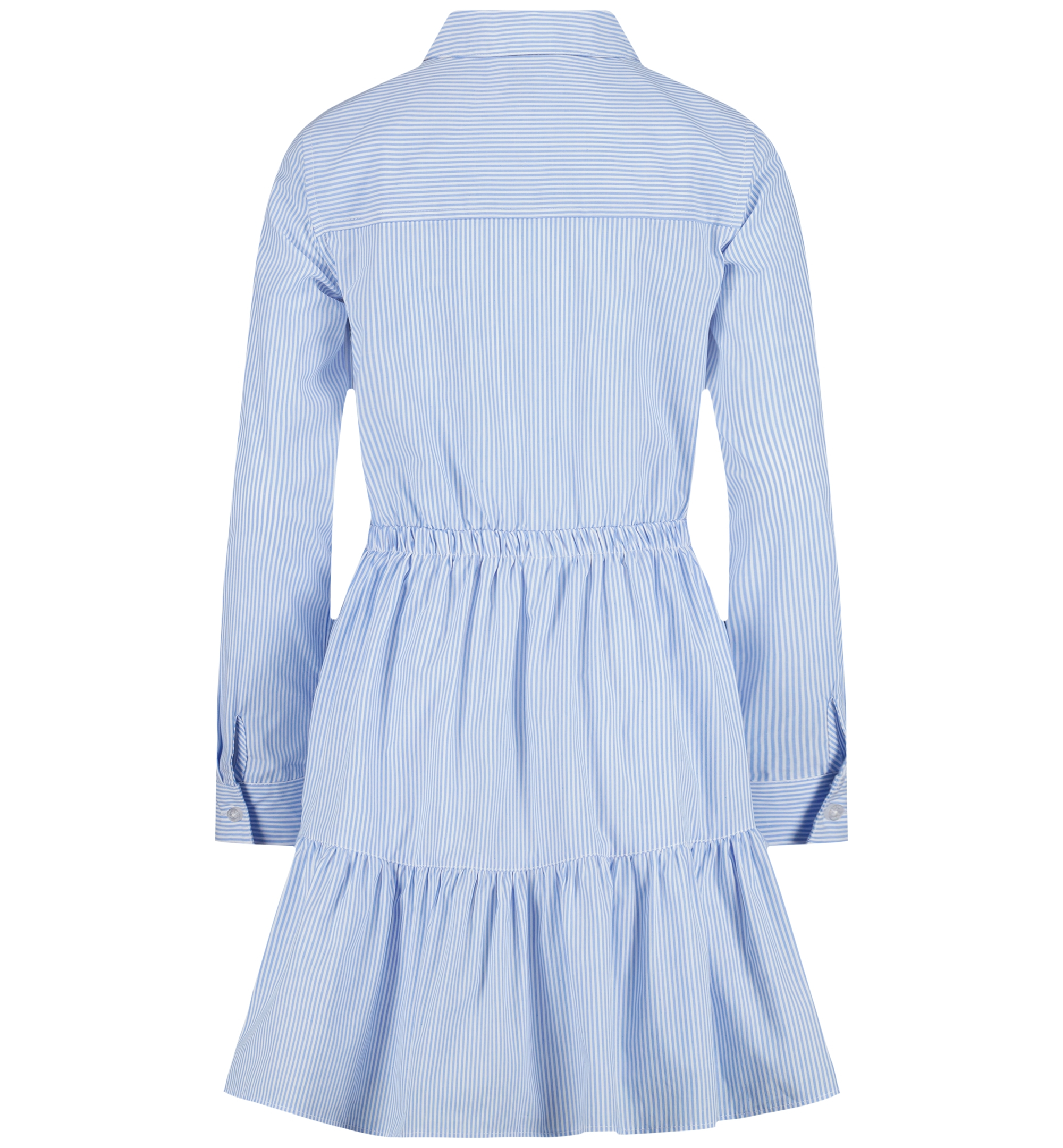 Tommy Hilfiger Girls' 7-16 Striped Long-Sleeve Shirt Dress - White