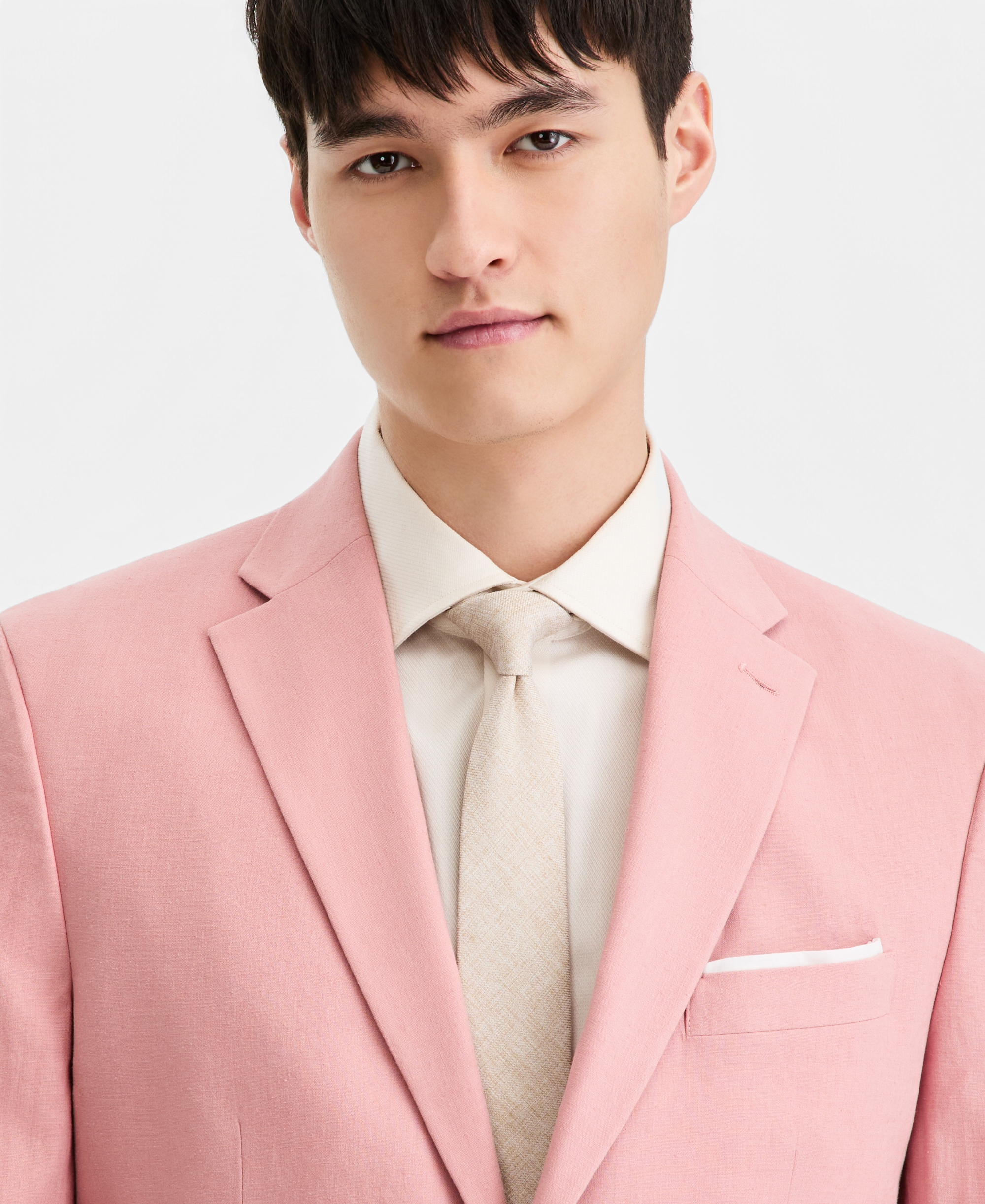 Tommy Hilfiger Men's Modern-Fit Linen Blend Blazer - PINK