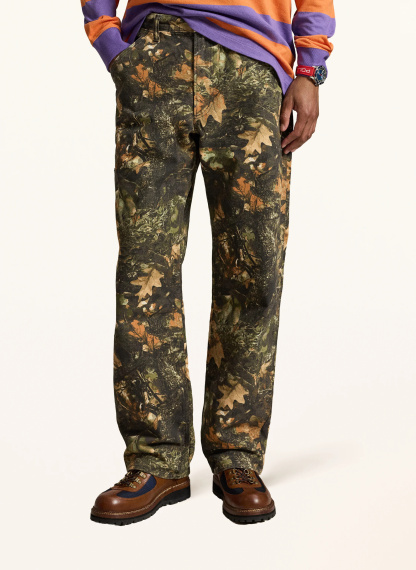 POLO RALPH LAUREN Hose Relaxed Fit – OLIV / ORANGE
