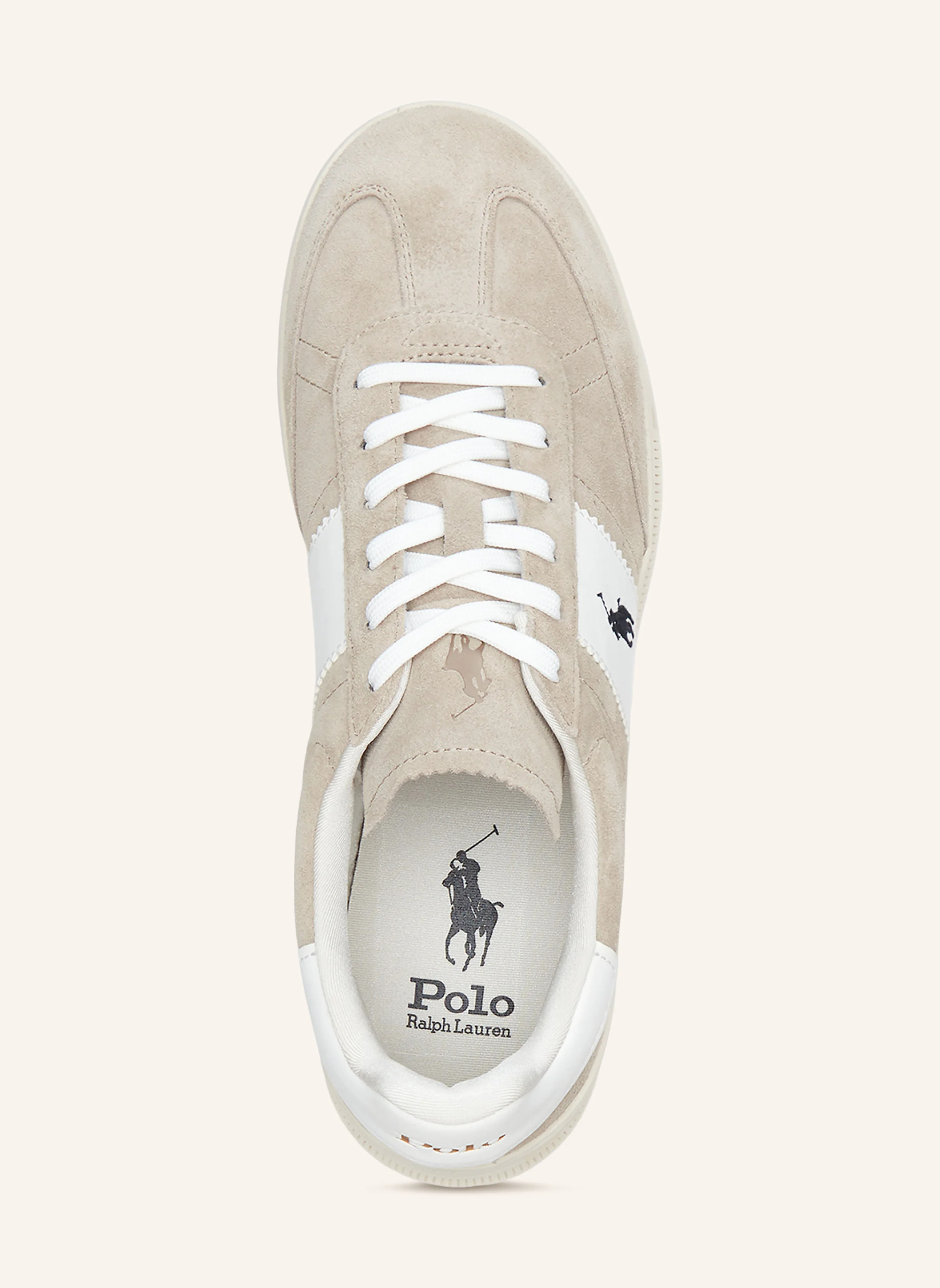 POLO RALPH LAUREN Sneaker – BEIGE / WEISS