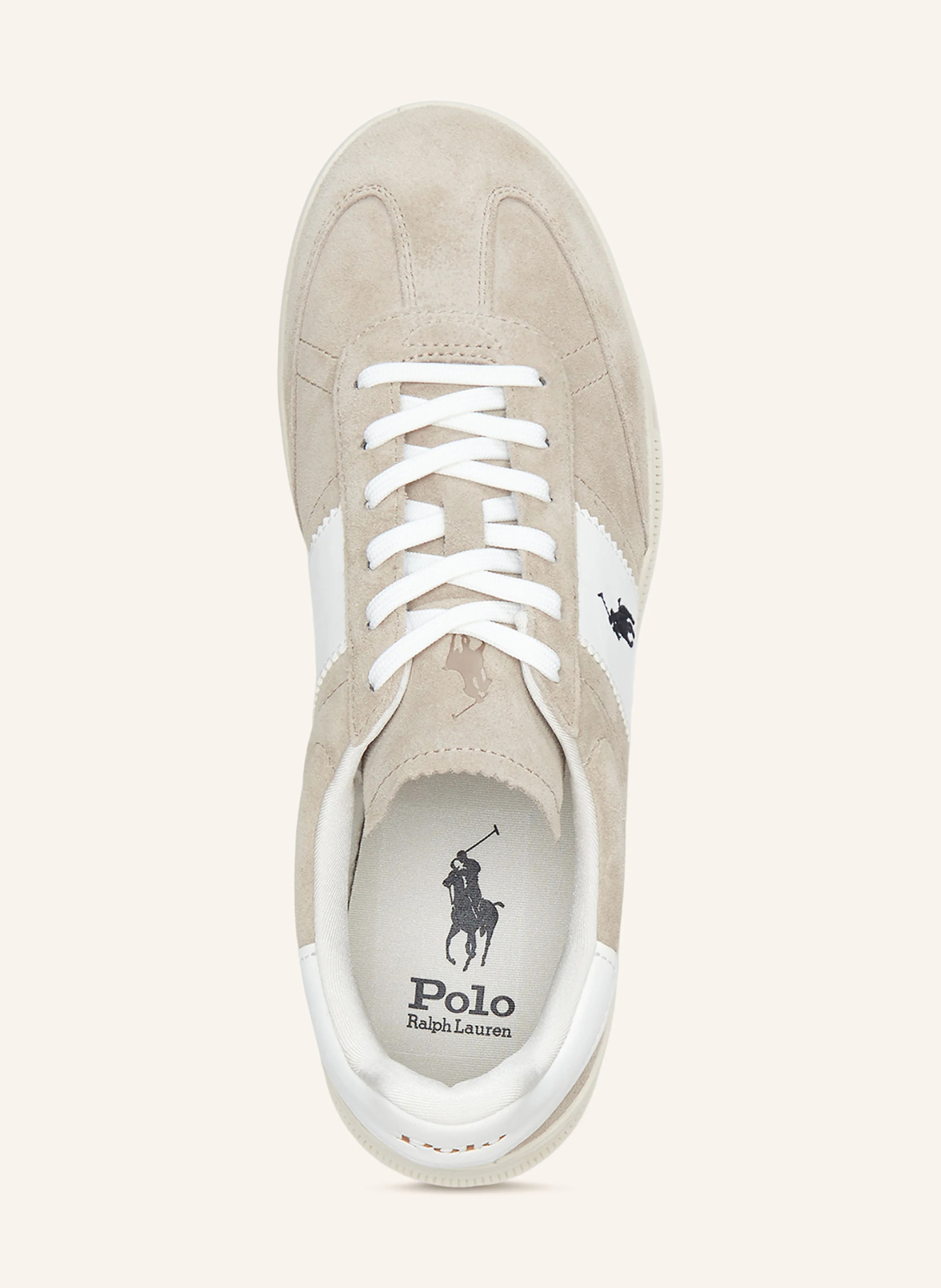 POLO RALPH LAUREN Sneaker – BEIGE / WEISS