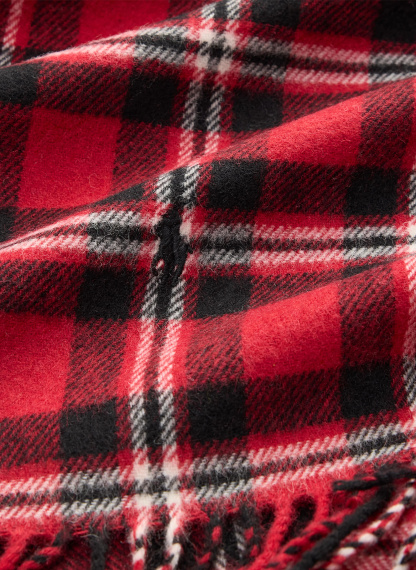 POLO RALPH LAUREN Schal – ROT / SCHWARZ