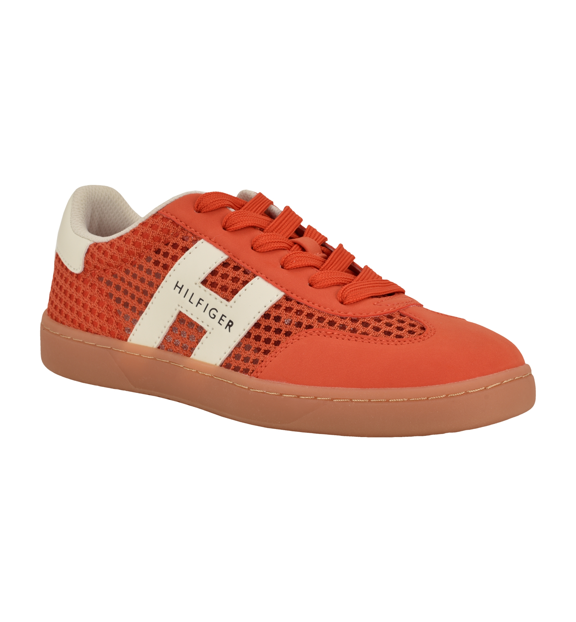 Tommy Hilfiger Women's Maisie Low Profile Lace-Up Sneakers - Orange