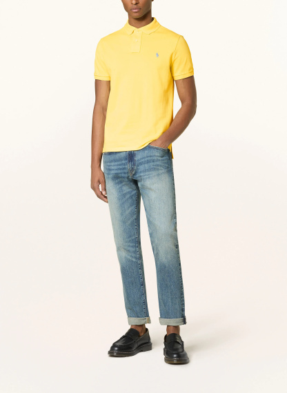 POLO RALPH LAUREN Piqué-Poloshirt Custom Slim Fit – GELB